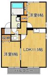 リビングタウンくりえいとA棟の間取り画像