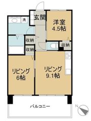 アルファステイツ中庄駅前Ⅲの間取り画像