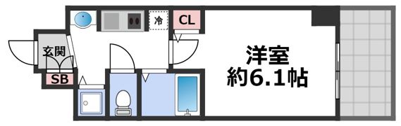 プレサンス大阪城公園パークプレイスの間取り画像