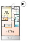 メルヴェール・Mの間取り画像