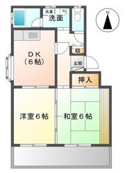 コーポ竜Ⅱの間取り画像