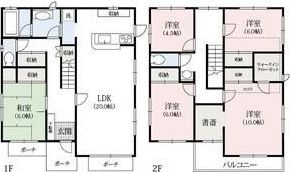 福田高関町貸住宅の間取り画像