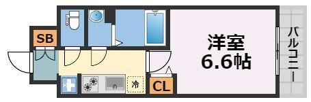 プレサンス堺筋本町駅前シェルの間取り画像