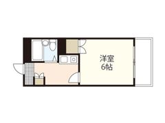 コーポ観音の間取り画像