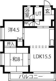 第18オオタビルの間取り画像