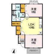 パティオ武中の間取り画像
