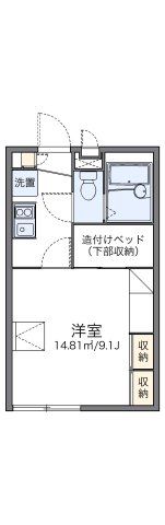 レオパレスジャルダンDの間取り画像