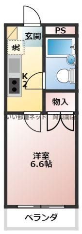 パークプレイス今8の間取り画像
