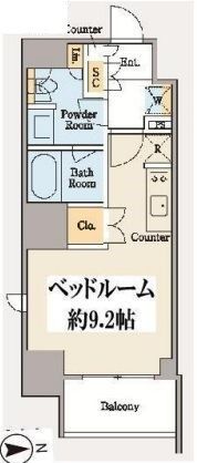クレストコート木場の間取り画像