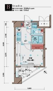 メインステージ五反田駅前の間取り画像