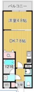 ガレリア大阪空港Ⅰの間取り画像