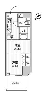 ・ARKMARK巣鴨sta．の間取り画像