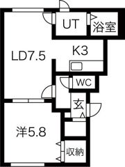 ウェンディクレセントIIの間取り画像