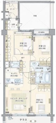 井の頭公園パークハウス吉祥寺南町の間取り画像