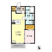 シャルム3の間取り画像