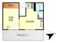 アメニティ本通の間取り画像