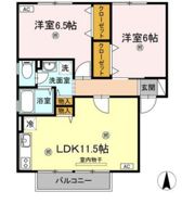ハイカムール花尻 A棟の間取り画像