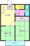 倉田第2コーポの間取り画像