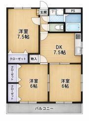エクセルハイツの間取り画像