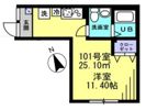 alcasa東大井の間取り画像