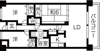 シャトレ千里の間取り画像