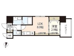 エイトバレー広島駅ザ・カデンツァの間取り画像