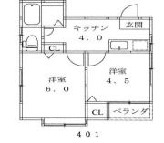 アビタシオン大島の間取り画像