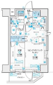 デュオステージ立川曙町の間取り画像