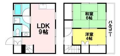 竹本ハイツの間取り画像