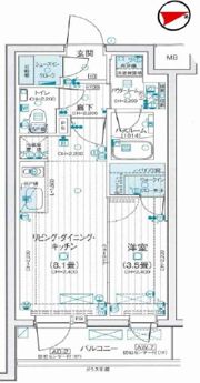 デュオステージ西荻窪Ⅱの間取り画像