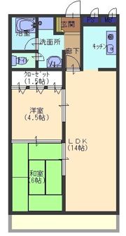 アスモ岡町の間取り画像