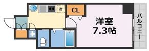 スワンズシティ難波南の間取り画像