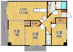 レイ・ブリック若園の間取り画像