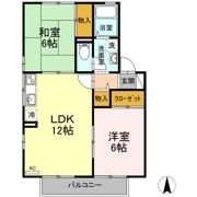 ハイカムール 南 B棟の間取り画像
