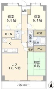 カーサ ニュアージュの間取り画像