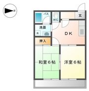 パークハイツAの間取り画像