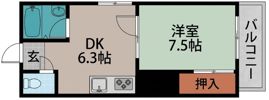 瑞松ハイツの間取り画像