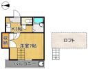 レオパレス熊西の間取り画像