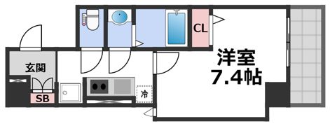グランパシフィック今里駅前の間取り画像
