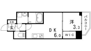 セレニテ神戸元町クレアの間取り画像