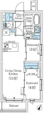 プライムブリス巣鴨Westの間取り画像