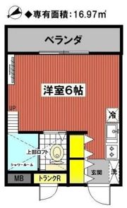 コオポスアペアⅠの間取り画像