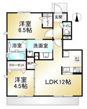 クレールヴェルデの間取り画像