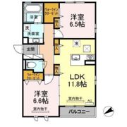 パークサイド南観音Ⅱの間取り画像