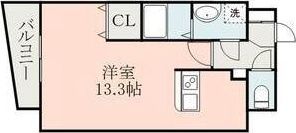 CROSS HALL 慶徳の間取り画像