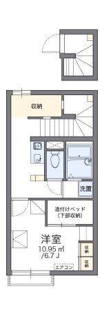 レオパレスFUZIMON Aの間取り画像