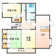 松下貸家の間取り画像