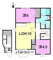 ピュアハイツ三町2 C棟の間取り画像