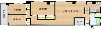 クイーンハイツ三田の間取り画像