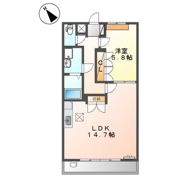アンジュ城北の間取り画像